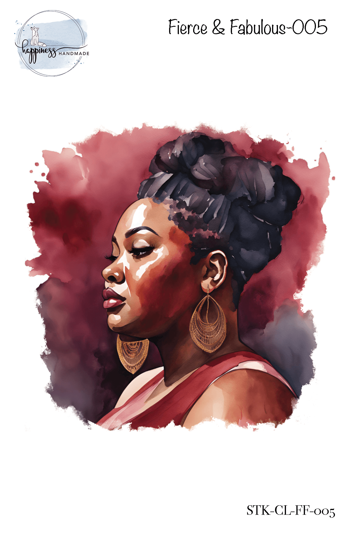 Figures in Burgundy Sticker Bundle
