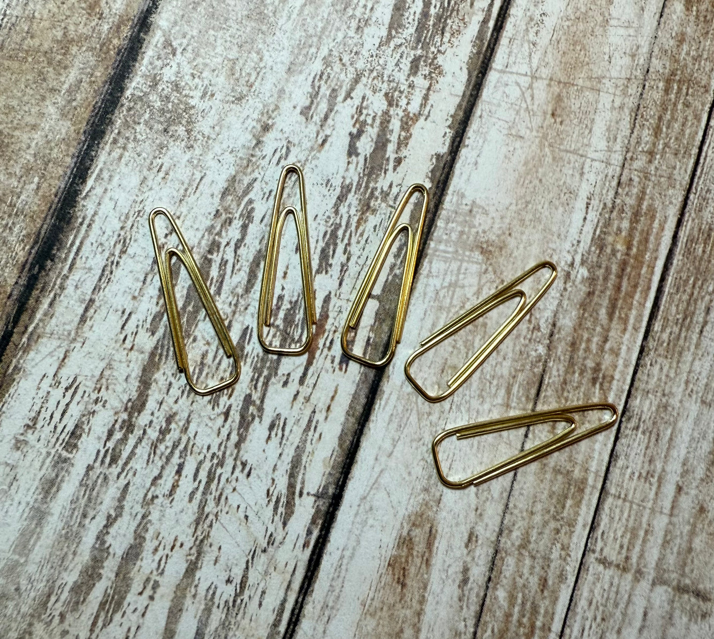 Gold Japanese Paperclips (5 pack)