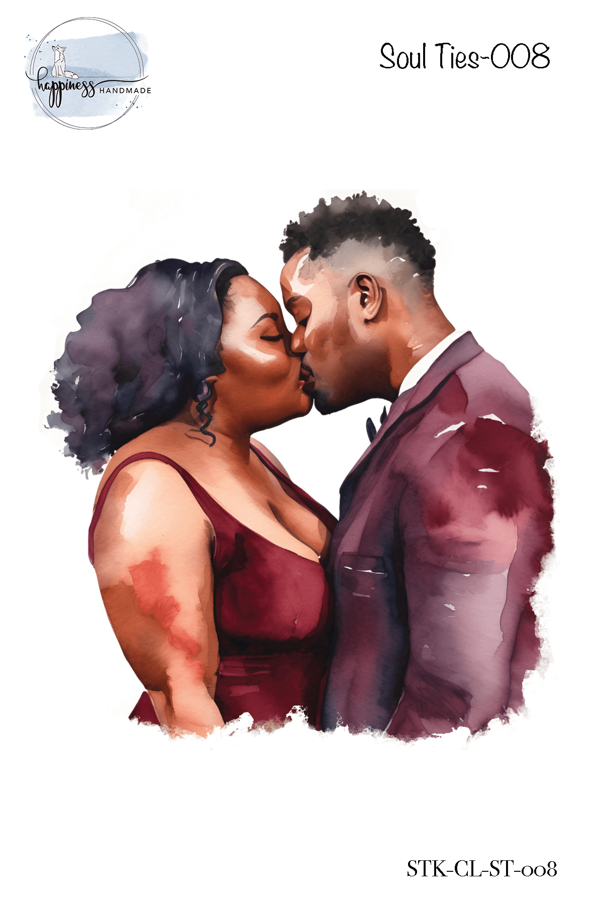 Figures in Burgundy Sticker Bundle