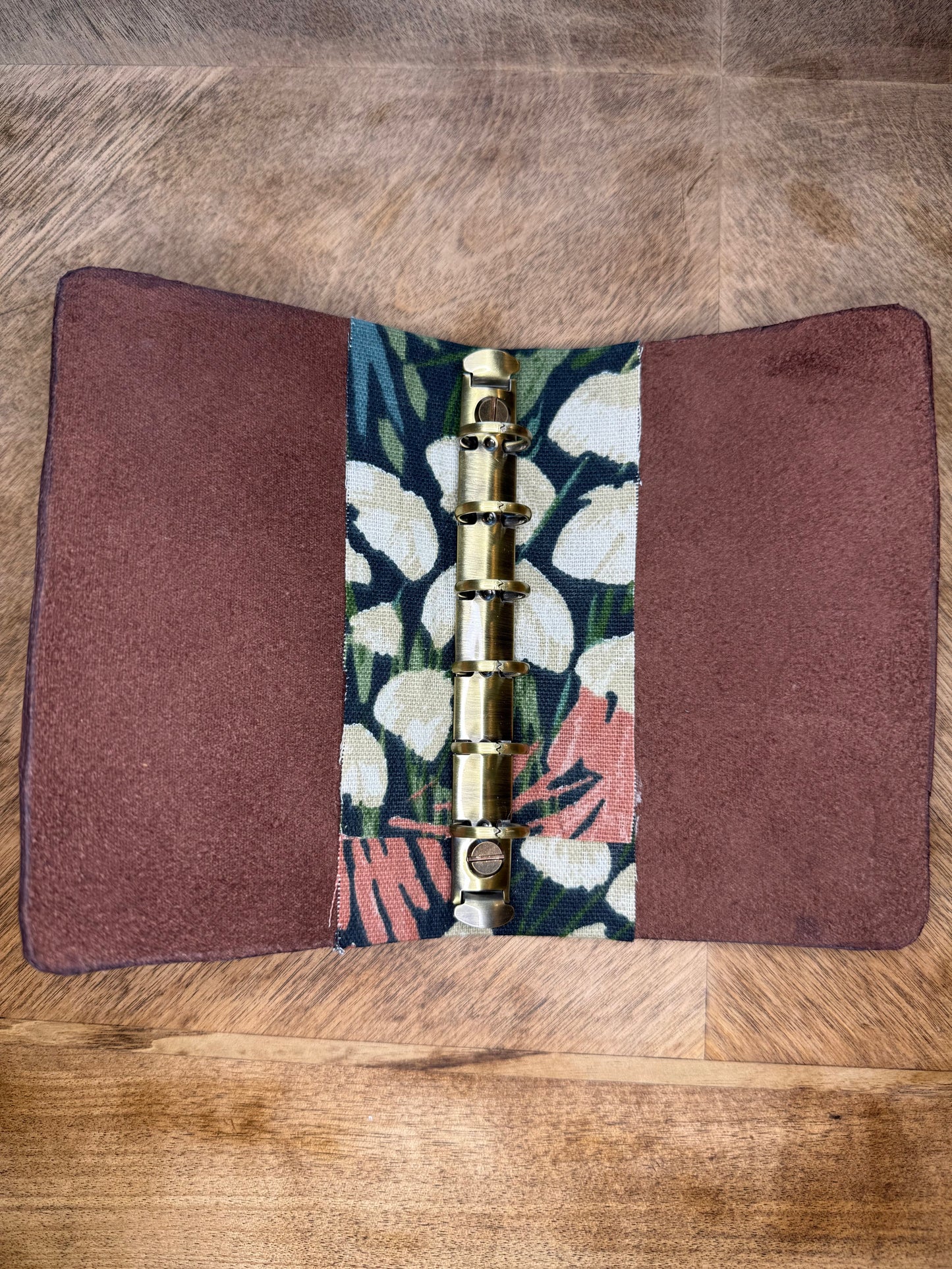A7 Leather Ring Binder-The Keeper| FLORAL