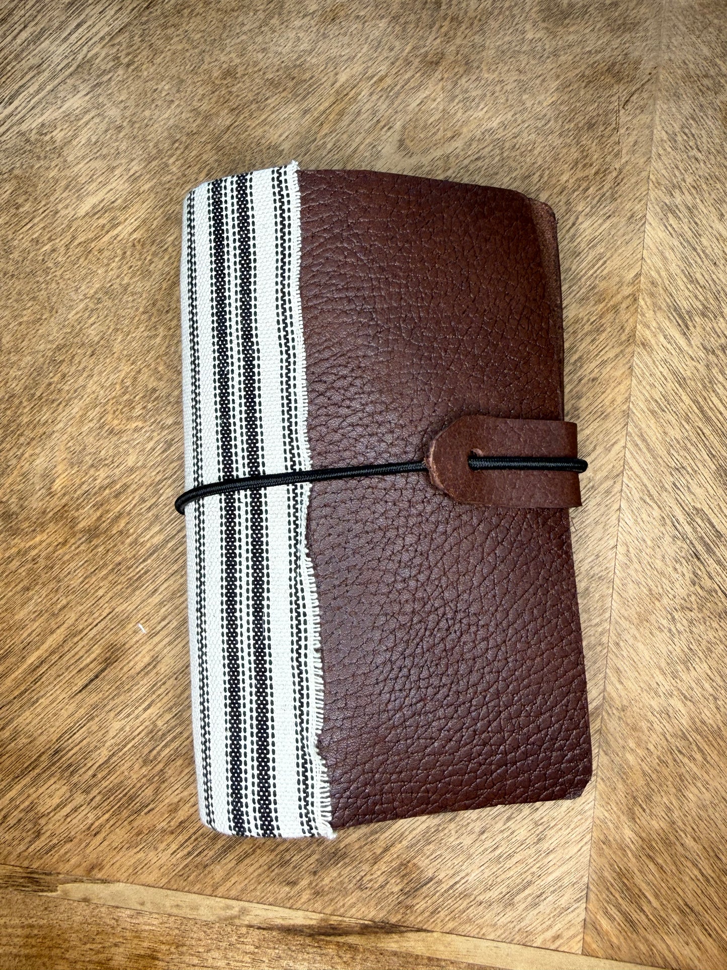 A7 Leather Ring Binder-The Keeper|SMALL STRIPE