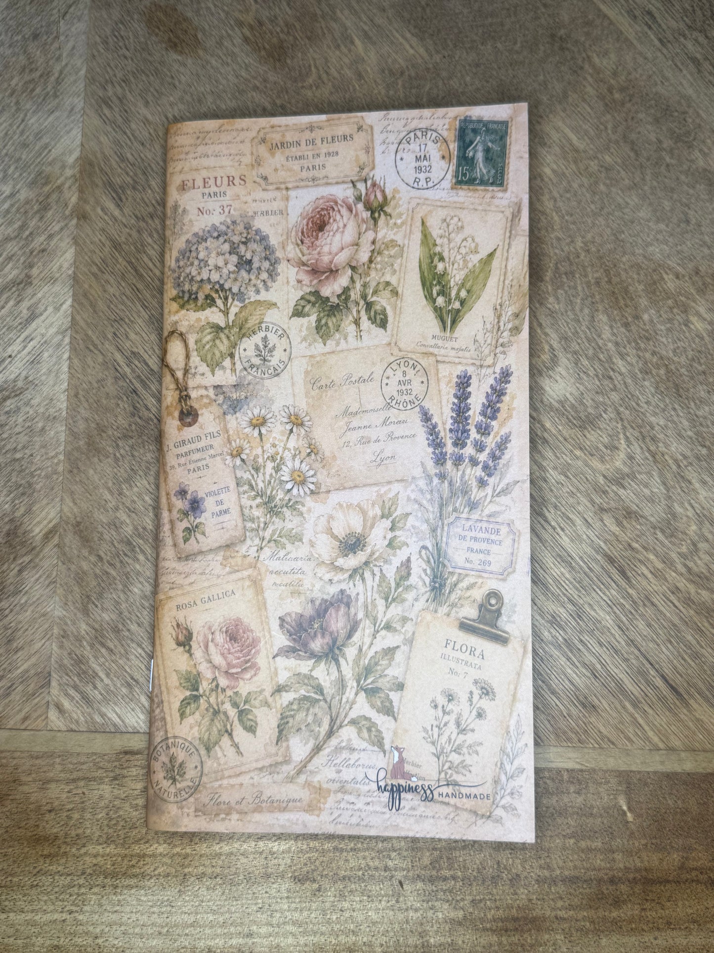 Victorian Botanical Sticker Keeper|  TN Size Sticker Keeper