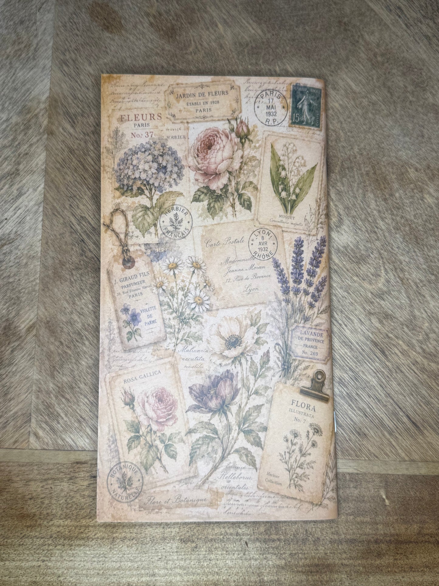 Victorian Botanical Sticker Keeper|  TN Size Sticker Keeper