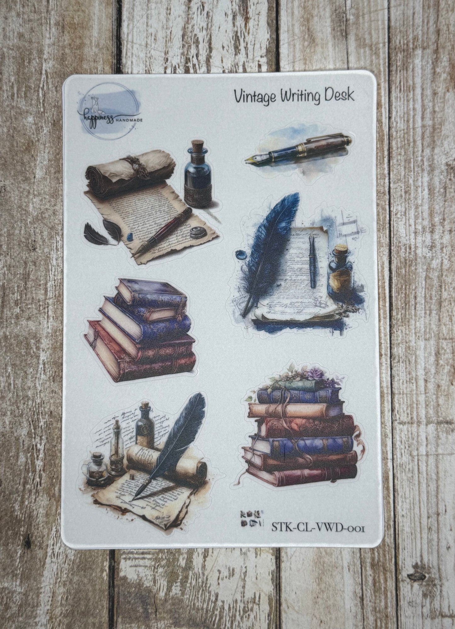 Vintage Writing Desk-Sticker Sheet