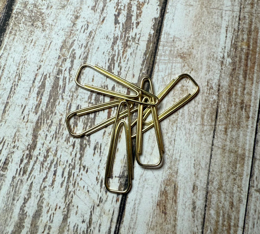 Gold Japanese Paperclips (5 pack)