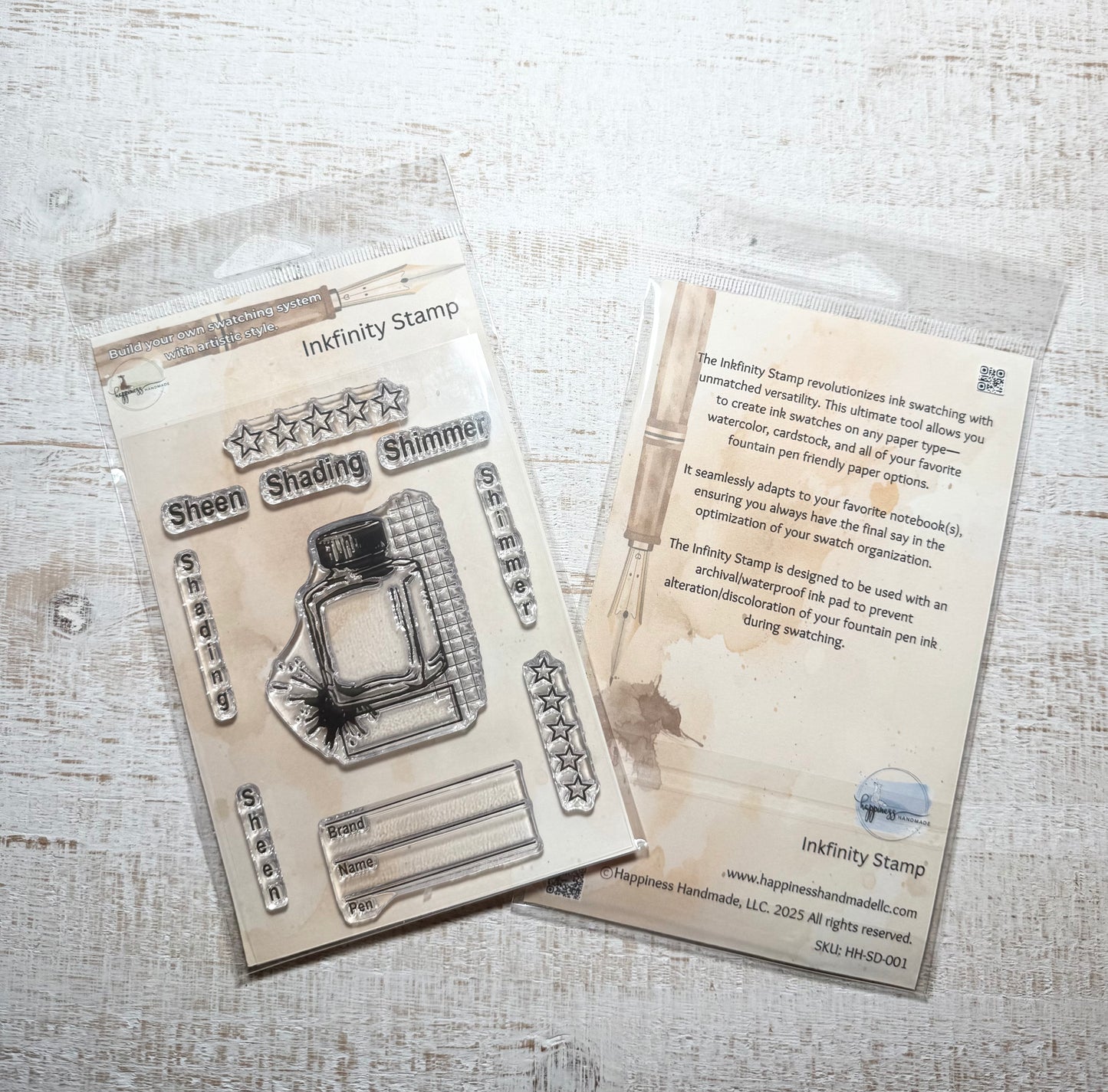 Inkfinity Stamp-Versatile and Customizable Fountain Pen Ink Swatching