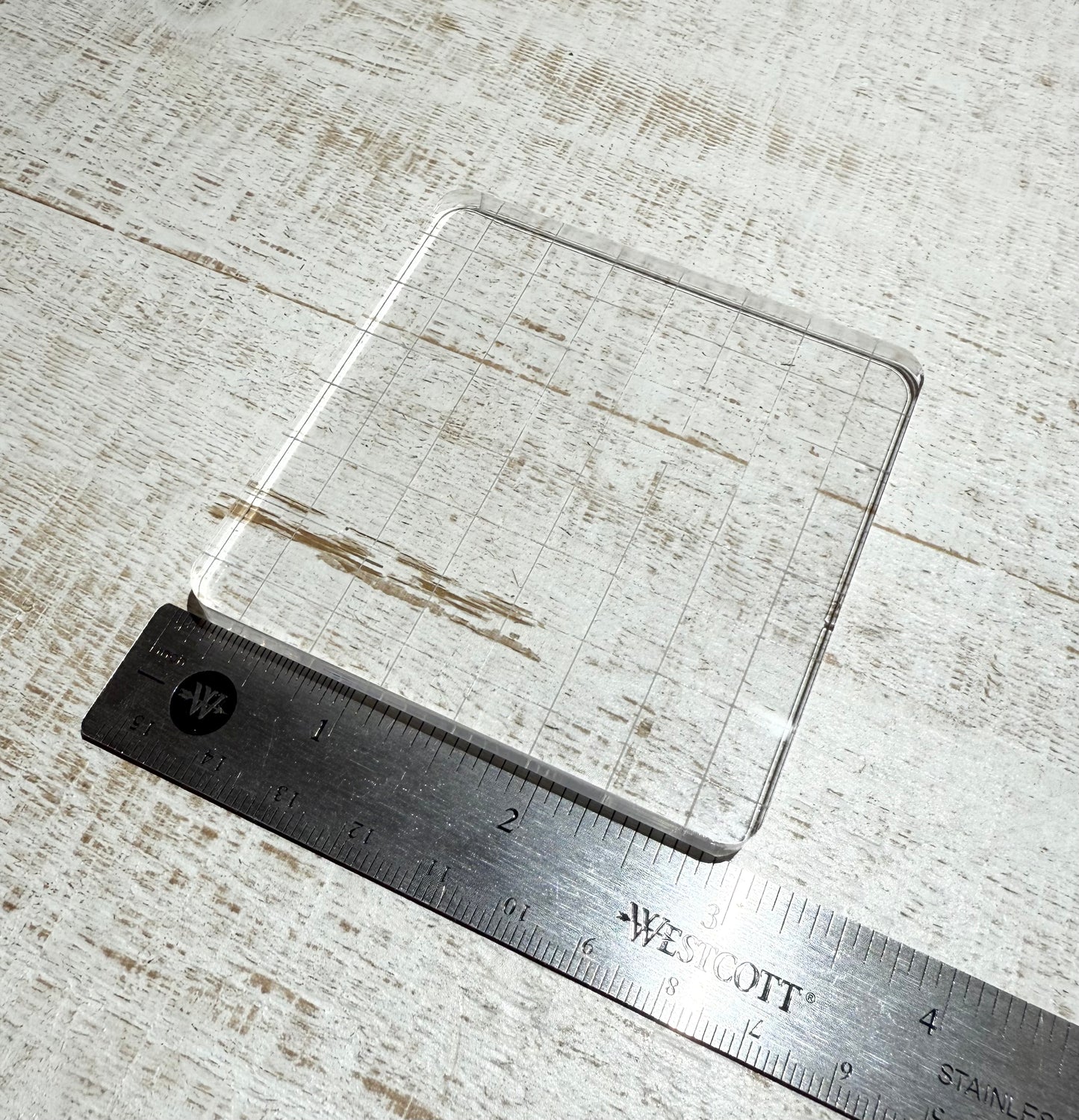 3"x3" Acrylic Stamp Mountng Block