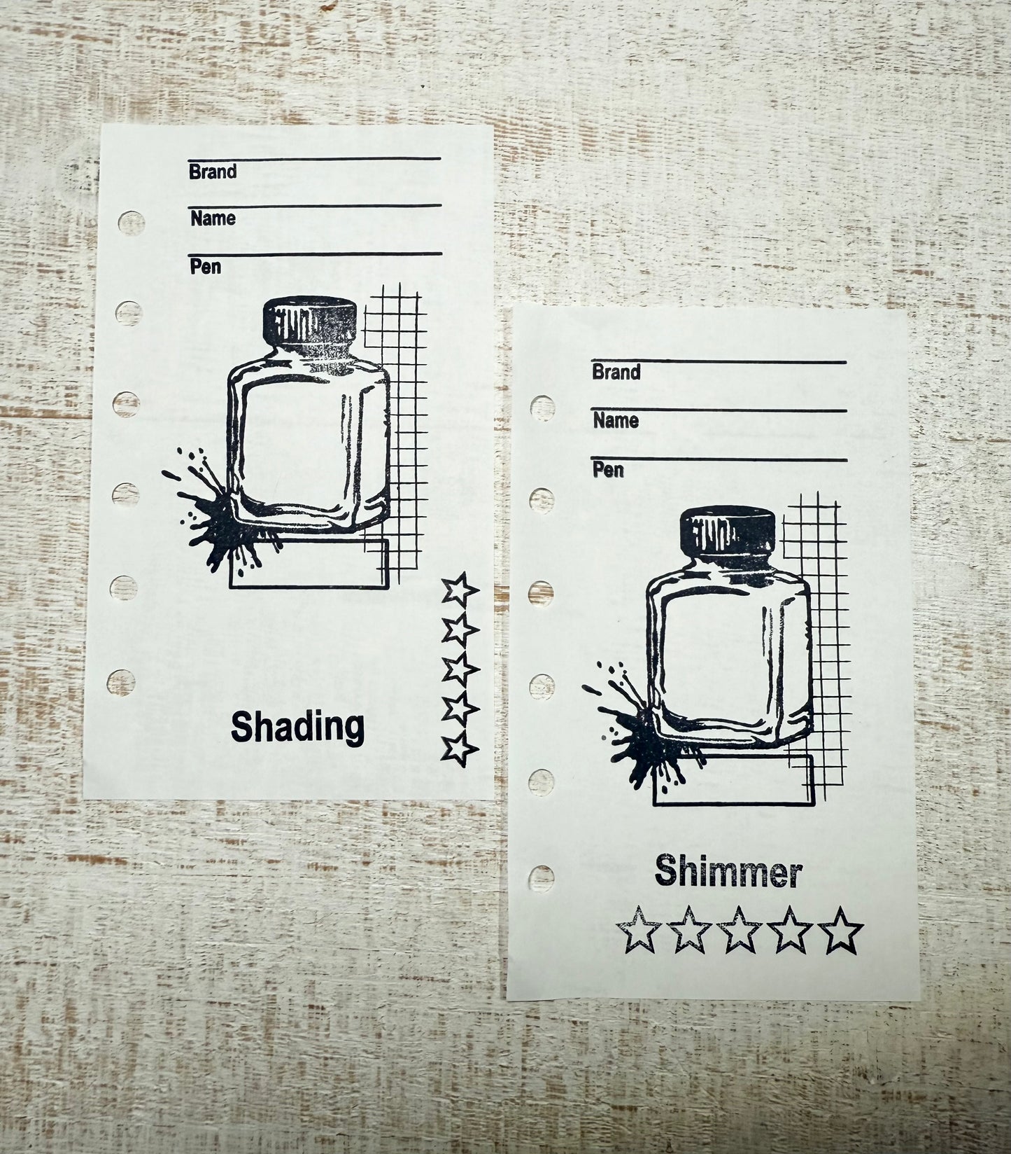 Inkfinity Stamp-Versatile and Customizable Fountain Pen Ink Swatching